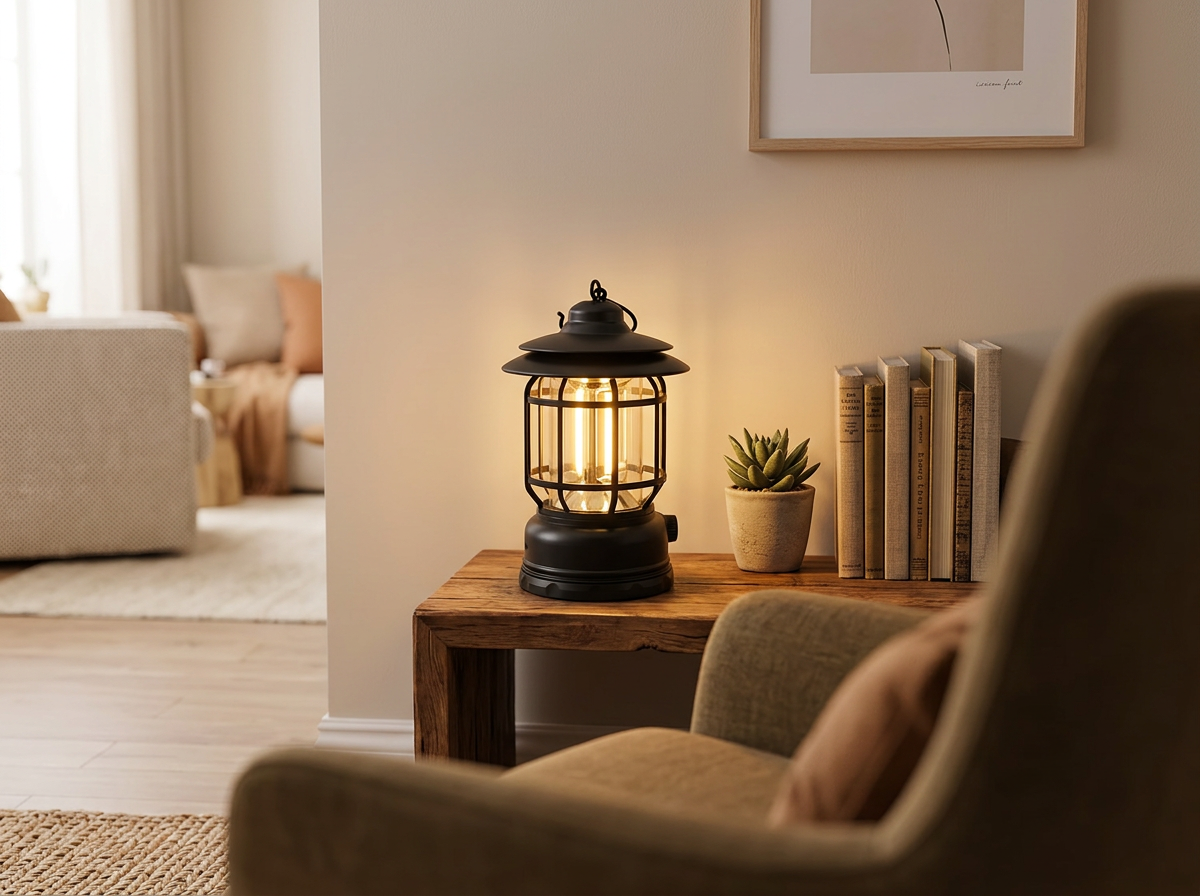 Camping Lantern retro design